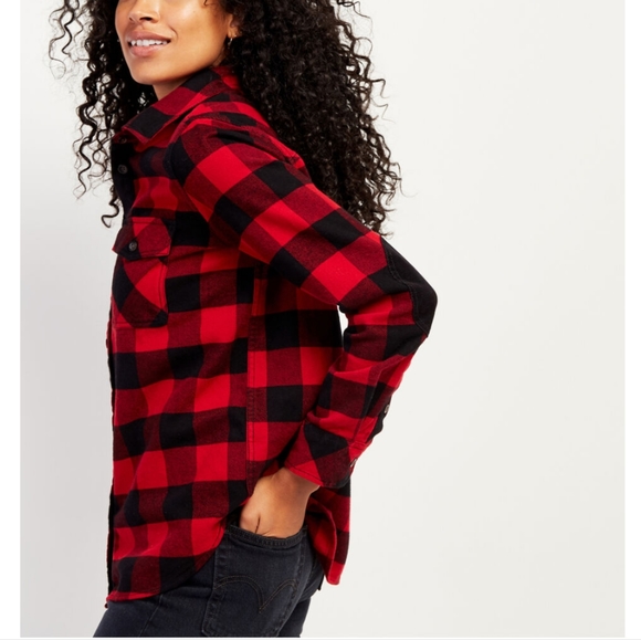 Roots Park Plaid Shirt Red Black - Picture 6 of 11